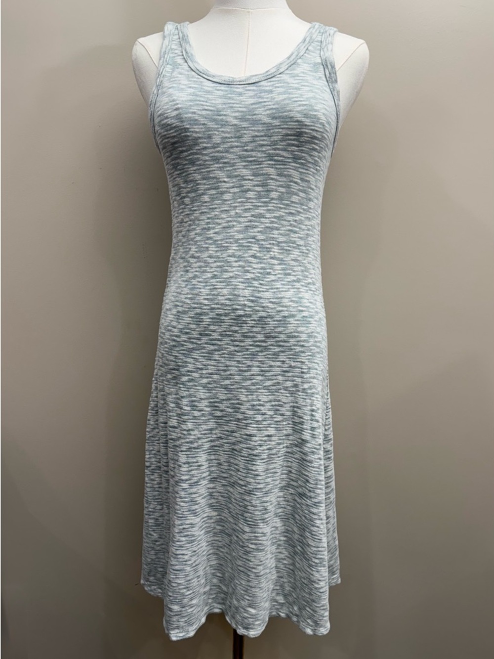 Sol Angeles x Anthropologie Sleeveless Knit Dress XS Green Gray